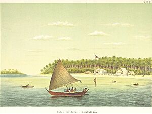 HH1883 pg123 Hafen von Jaluit, Marshall-Inseln