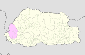 Haa Bhutan location map