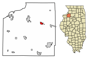 Location of Atkinson in Henry County, Illinois.