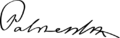Henry John Temple, 3rd Viscount Palmerston Signature