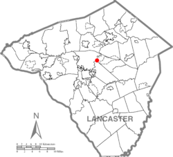 Hunsecker's Mill Covered Bridge Dot Map.png