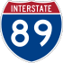 Interstate 89 marker