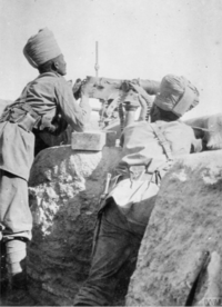 Indian machine gunners at the Battle of Shaiba 1915.png