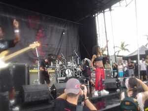 Jada's Band Wicked Wisdom At Ozzfest 2005