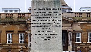 James George Smith Neill statue, Wellington Square, Ayr - inscription