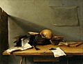 Jan Davidszoon de Heem, Still-life with Books and Skull (Vanitas)