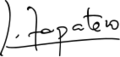 José Luis Rodríguez Zapatero Signature