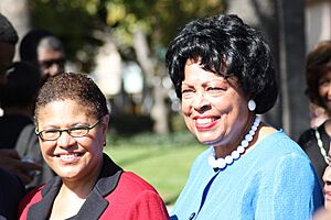 Karen Bass and Diane Watson in 2010