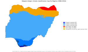 Koppen-Geiger Map NGA present