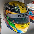 Lewis Hamilton 2013 helmet 2017 Museo Fernando Alonso
