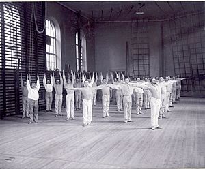 Linggymnastik Gymnastiska Centralinstitutet Stockholm ca 1900, gih002