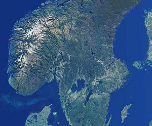 Luftbild Skandinavien