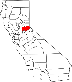 Map of California highlighting El Dorado County