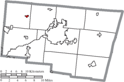 Location of North Hampton in Clark County