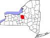 State map highlighting Onondaga County