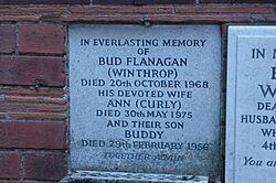 Memorial to Bud Flanagan, Golders Green Crematorium