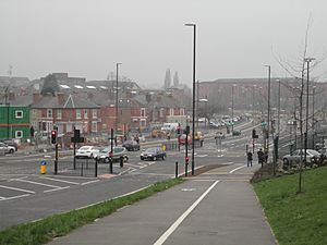 Mercian Way's Junction with Abbey Street