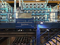Microfiltration system at Bedok NEWater Factory