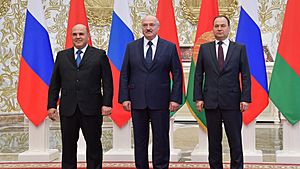 Mishustin, Lukashenko and Golovchenko (2020-09-03)
