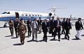 NATO and Afghan officials at Herat International Airport in 2012