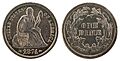 NNC-US-1874-10C-Seated Liberty (legend & arrows)