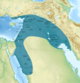 Neo-Babylonian Empire under Nabonidus map