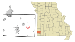 Location of Newtonia, Missouri