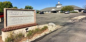 Town hall in Wind Lake