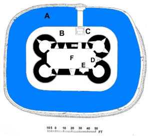 Nunney Castle plan