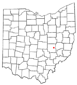 Location of Norwich, Ohio