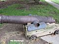 One of two unmarked cannons