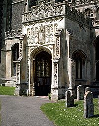 Porch, St. Peter and St. Paul, Lavenham - geograph.org.uk - 450886