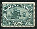 Portuguese India 1898 Mi 168 stamp (Fleet of Vasco da Gama on the run)