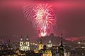 Prague New Year 2016 fireworks. Happy New Year! (23741249829)