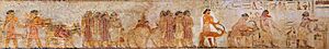 Procession of the Aamu, Tomb of Khnumhotep II (composite)