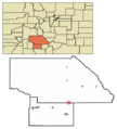 Rio Grande County and Saguache County Colorado Incorporated and Unincorporated areas Center Highlighted 0812855