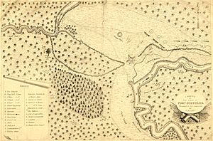 Map Depicting the Siege of Fort Stanwix and the Oneida Carry