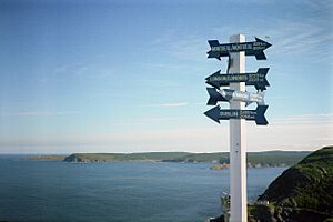 Signal Hill Directional Signs, St. John's, Newfoundland