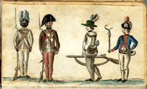 Soldiers at the siege of Yorktown (1781), by Jean-Baptiste-Antoine DeVerger
