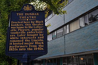 The Dunbar Theatre Historical Marker Southwest Corner Broad and Lombard Streets Philadelphia PA (DSC 3182)