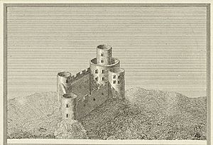 Tretower Castle - From a survey in the beginning of the 6th century