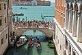 View from the Bridge of Sighs (Ponte dei Sospiri), Venice Italy