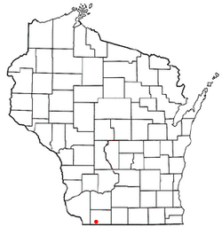 Location of White Oak Springs, Wisconsin