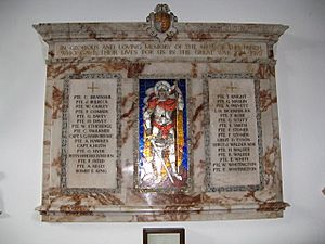 War Memorial Plaque at St Mary Magdalene's Church, Bolney (Geograph Image 2482283 09841491)