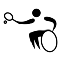 Wheelchair tennis pictogram (Paralympics)