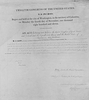 1812 War Declaration