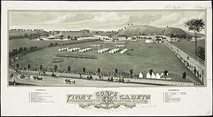 1885 1stCorpsCadets Massachusetts Hingham camp
