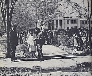 1950s Afghanistan - Kabul University students changing classes.jpg