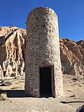 2015-01-15 11 43 37 Old water tower in Cathedral Gorge State Park, Nevada