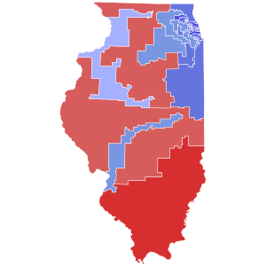 2022 Illinois gubernatorial election results map by Congressional District.svg